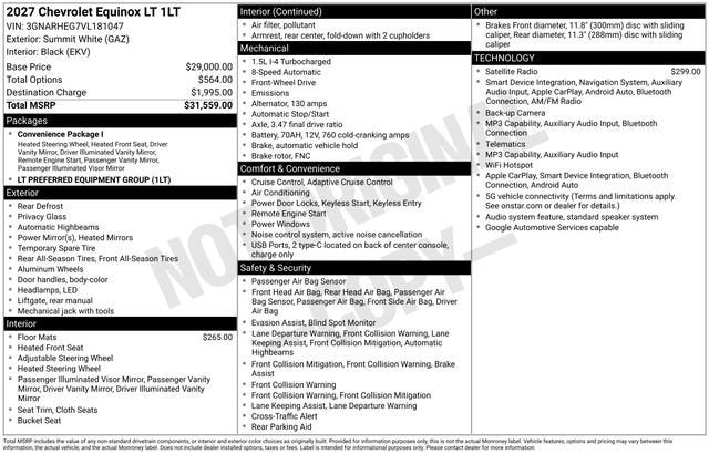 2027 Chevrolet Equinox LT