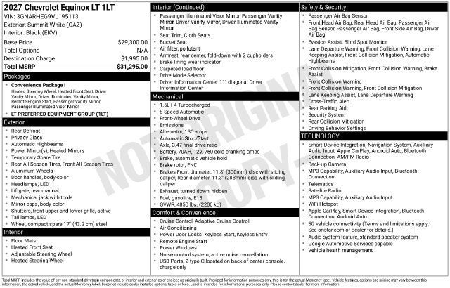 2027 Chevrolet Equinox LT