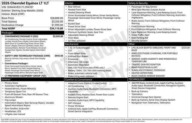 2026 Chevrolet Equinox LT