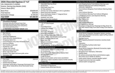 2026 Chevrolet Equinox LT