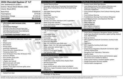 2026 Chevrolet Equinox LT