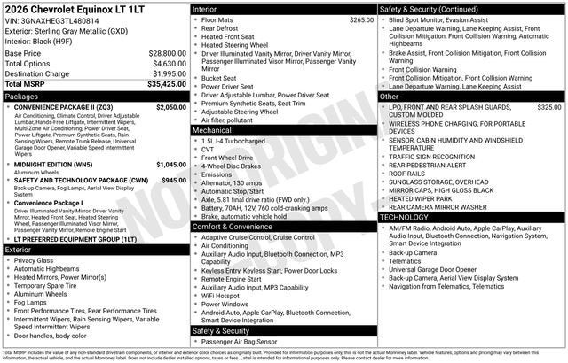 2026 Chevrolet Equinox LT