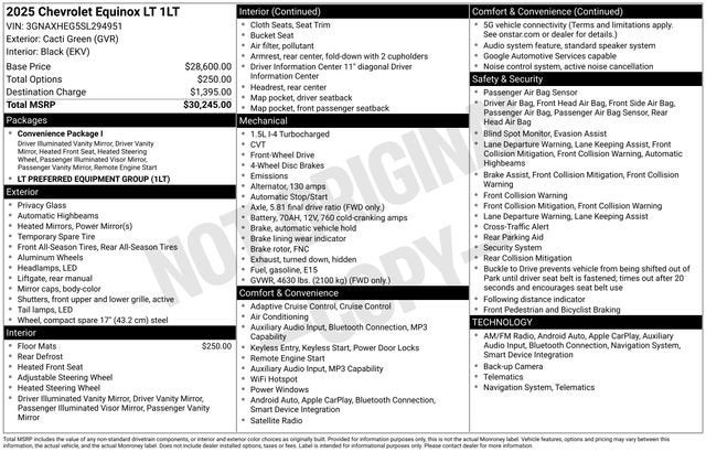 2025 Chevrolet Equinox LT