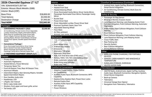 2026 Chevrolet Equinox LT