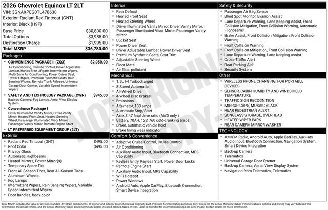 2026 Chevrolet Equinox LT