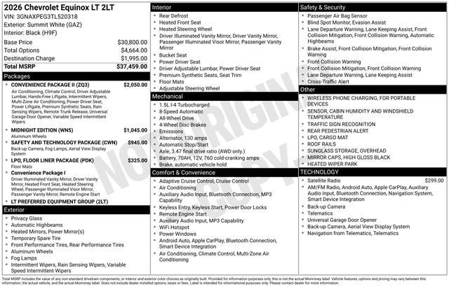 2026 Chevrolet Equinox LT