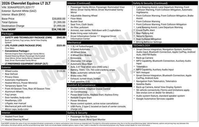 2026 Chevrolet Equinox LT