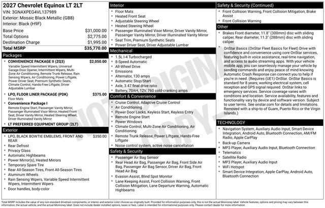 2027 Chevrolet Equinox LT - Photo 26