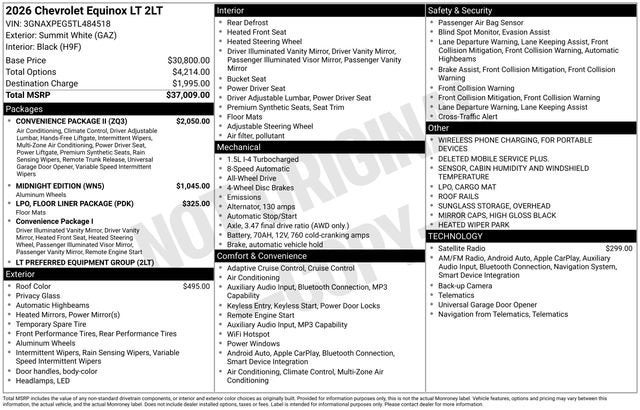 2026 Chevrolet Equinox LT