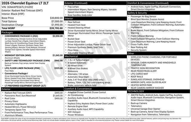 2026 Chevrolet Equinox LT