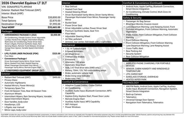 2026 Chevrolet Equinox LT