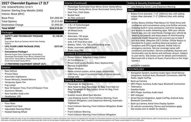 2027 Chevrolet Equinox LT