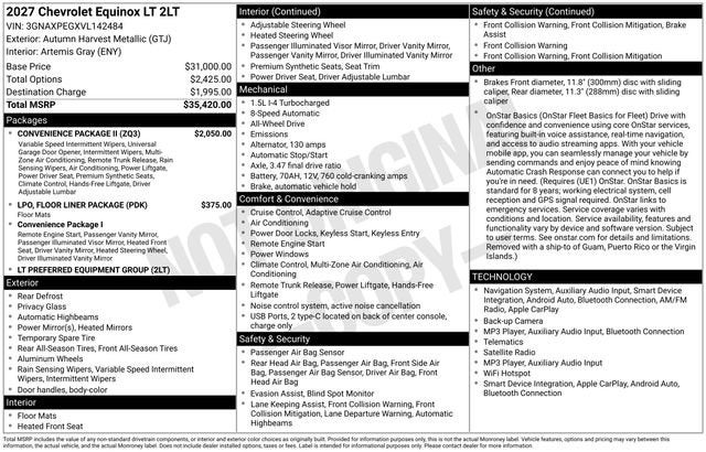 2027 Chevrolet Equinox LT