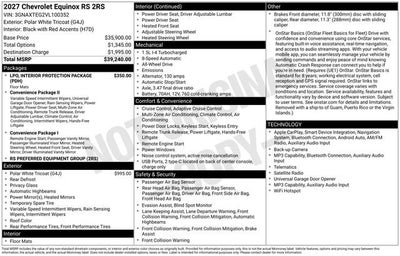 2027 Chevrolet Equinox RS