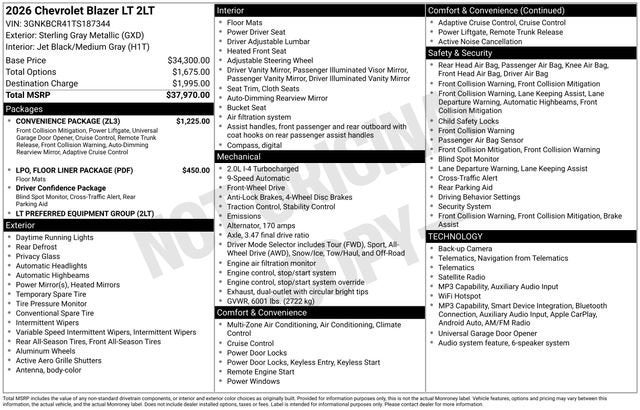 2026 Chevrolet Blazer 2LT