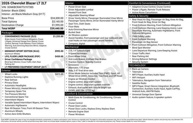 2026 Chevrolet Blazer 2LT