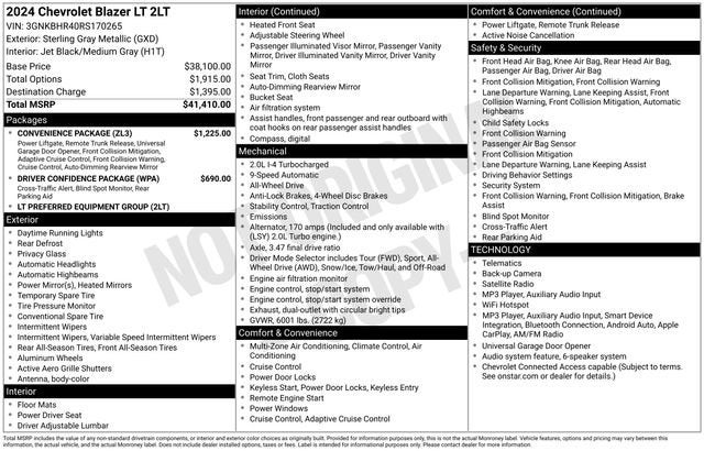 2024 Chevrolet Blazer 2LT