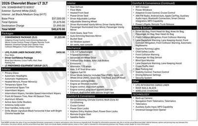 2026 Chevrolet Blazer 2LT