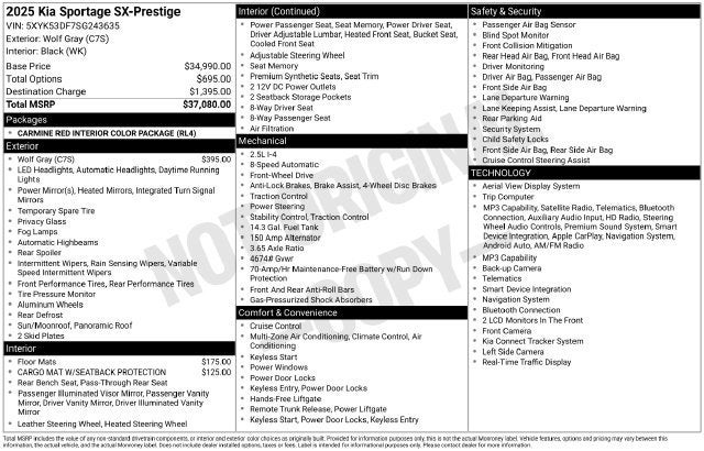 2025 Kia Sportage SX-Prestige