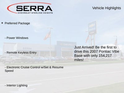 2007 Pontiac Vibe 4DR HB FWD W/1SB