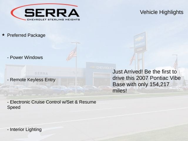 2007 Pontiac Vibe 4DR HB FWD W/1SB