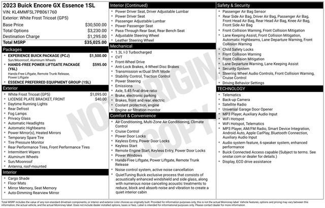 2023 Buick Encore GX Essence
