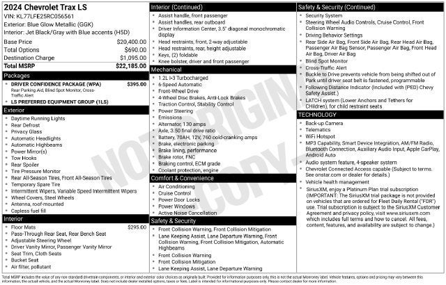 2024 Chevrolet Trax LS