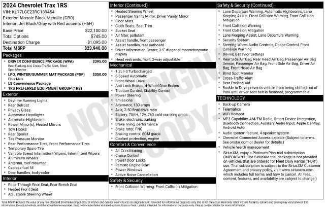 2024 Chevrolet Trax 1RS