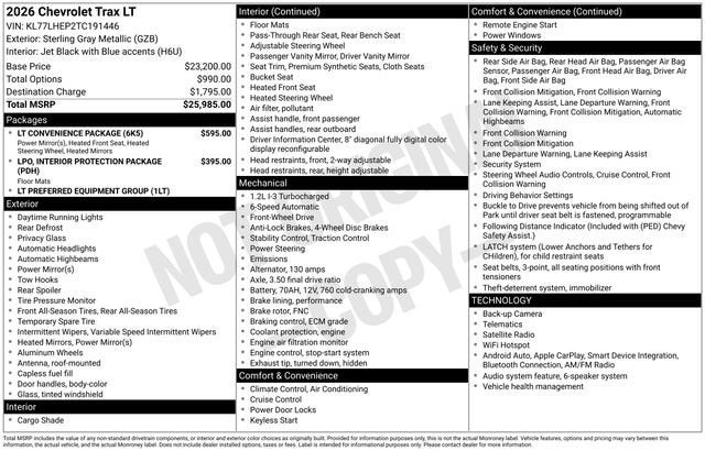2026 Chevrolet Trax LT