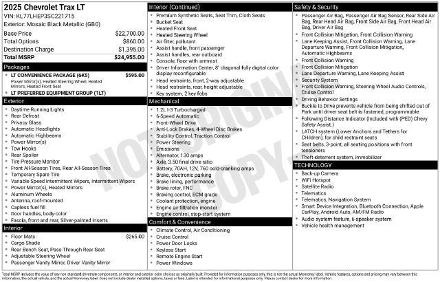 2025 Chevrolet Trax LT