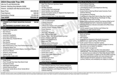 2024 Chevrolet Trax 2RS