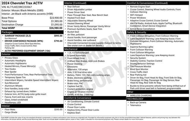 2024 Chevrolet Trax ACTIV