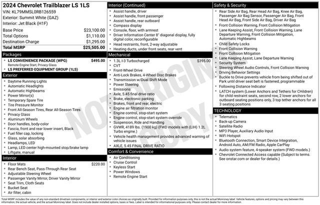 2024 Chevrolet Trailblazer LS