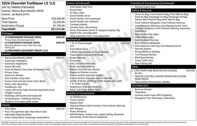 2026 Chevrolet Trailblazer LS