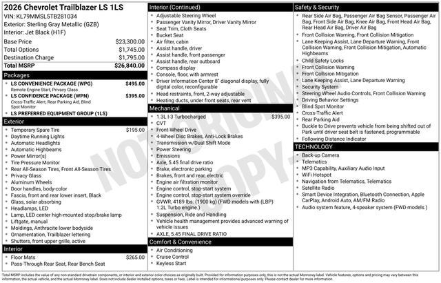 2026 Chevrolet Trailblazer LS