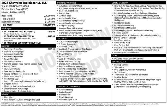 2026 Chevrolet Trailblazer LS