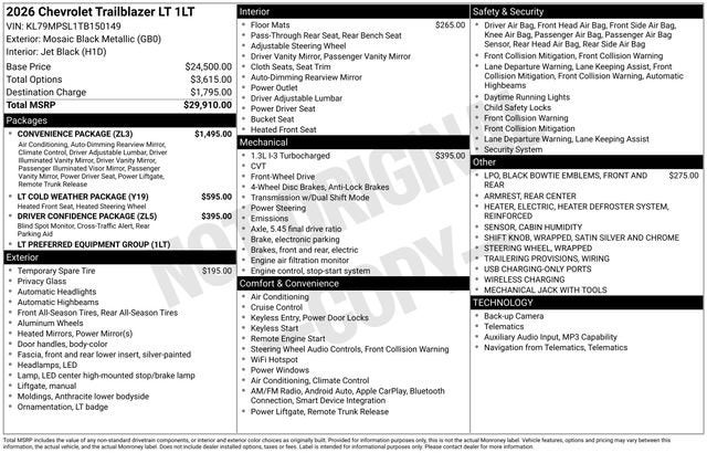 2026 Chevrolet Trailblazer LT