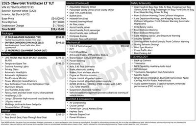 2026 Chevrolet Trailblazer LT