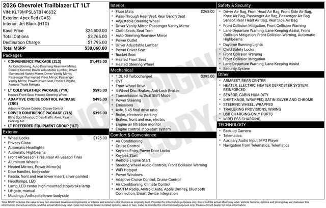 2026 Chevrolet Trailblazer LT