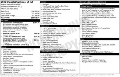 2026 Chevrolet Trailblazer LT