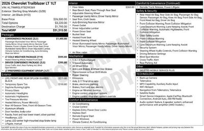 2026 Chevrolet Trailblazer LT