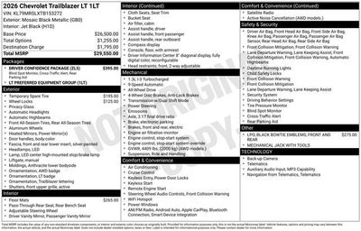 2026 Chevrolet Trailblazer LT