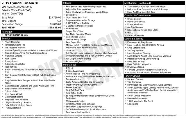 2019 Hyundai Tucson SE